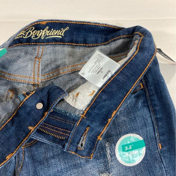 Y2K Old Navy Shorts Women's Size 0 Boyfriend Distressed Mid Rise Casual Summer - Picture 5 of 8